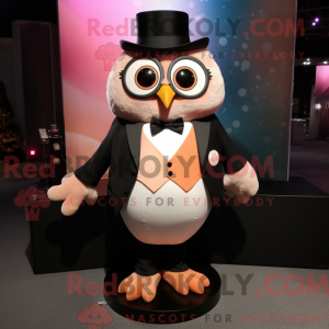 Peach Owl maskot kostume...