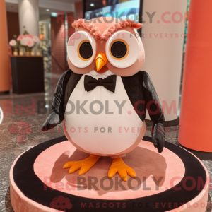 Peach Owl maskot kostume...