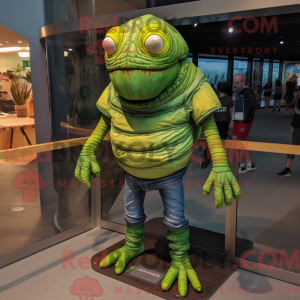 Lime Green Trilobite mascot...