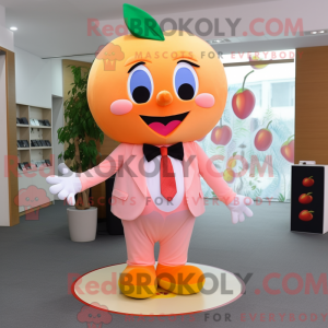 Peach Cherry mascot costume...