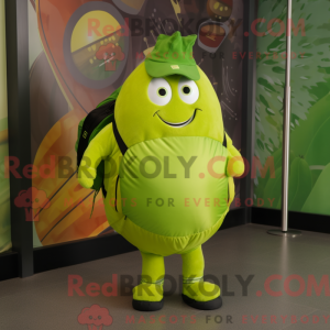 Lime Green Mango mascot...