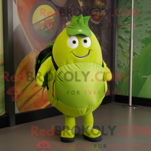 Lime Green Mango maskot...