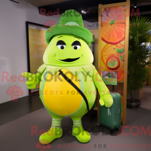 Lime Green Mango mascot...