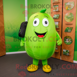 Lime Green Mango mascot...