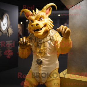 Gold Gargoyle maskot...