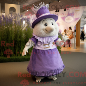 Lavendel pinnsvin maskot...