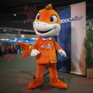 Orange Barracuda mascot...
