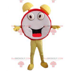 Reusachtige wekker mascotte. Klok mascotte - Redbrokoly.com