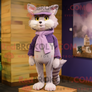 Lavender Cat mascot costume...