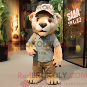 Smilodon maskotdraktfigur...
