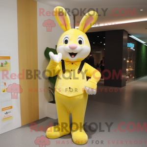 Citrongul kanin maskot...