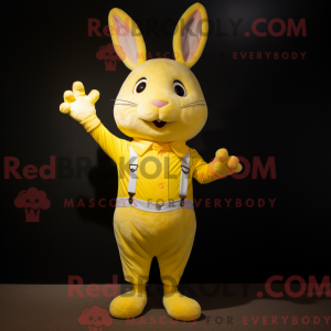 Citrongul kanin maskot...