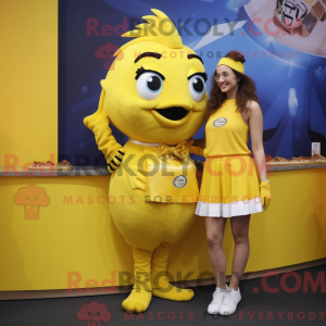 Gul Fish And Chips maskot...