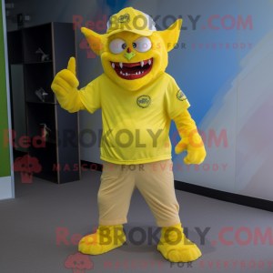 Lemon Yellow Demon mascot...
