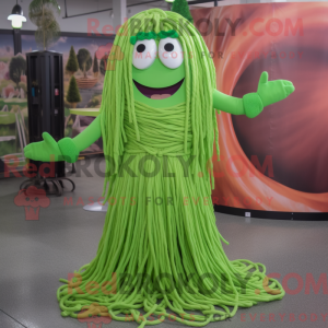 Lime Green Spaghetti mascot...