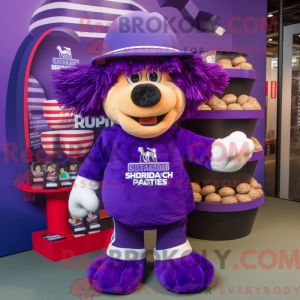 Purple Shepard S Pie maskot...