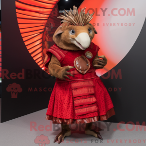 Red Armadillo mascot...