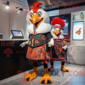 Roosters maskotdraktfigur...