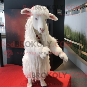 White Angora Goat mascot...