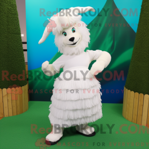 Mascotte de chèvre angora...