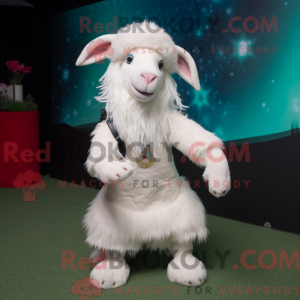 Mascotte de chèvre angora...