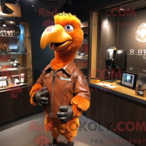 Orange Dodo Bird mascot...