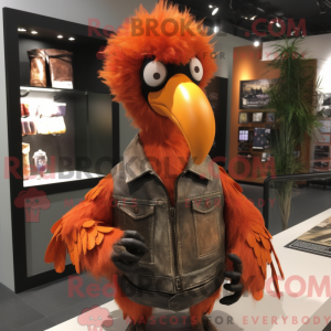 Orange Dodo Bird maskot...