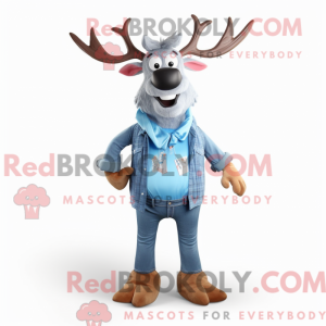 Sky Blue Elk maskot...