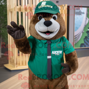 Forest Green Beaver mascot...