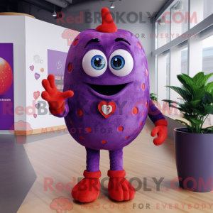 Purple Strawberry mascot...