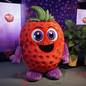 Purple Strawberry mascot...