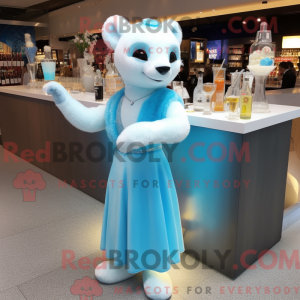 Sky Blue Ermine mascot...