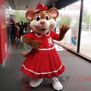 Red Rat mascottekostuum...