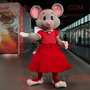 Red Rat maskotdraktfigur...