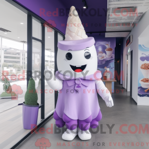 Lavendel iskrem maskot...