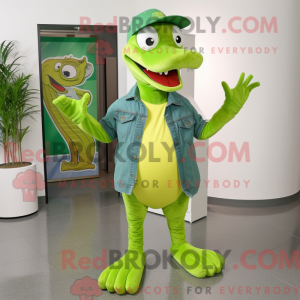 Lime Green Python mascot...