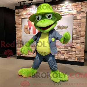 Lime Green Python mascot...