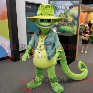 Limegrøn Python maskot...