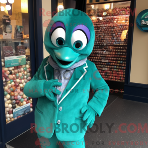 Teal Chocolates mascot...