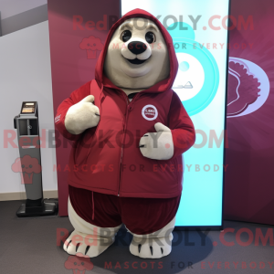 Maroon Seal mascot costume...