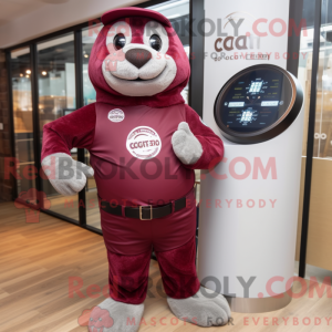 Maroon Seal mascot costume...