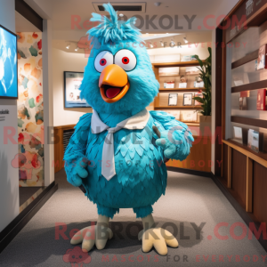 Turkis kylling maskot...