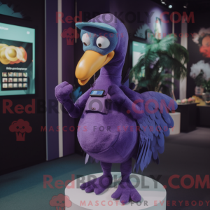 Purple Dodo Bird mascot...