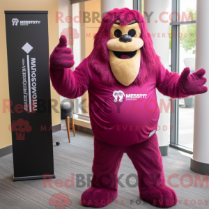 Costume de mascotte Magenta...