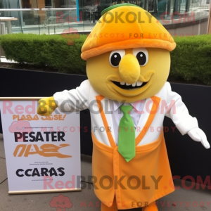 Orange Caesar Salad mascot...