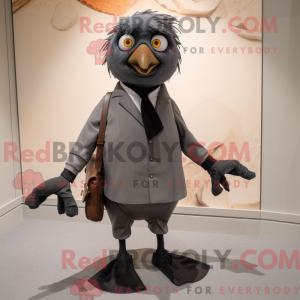 Gray Blackbird mascot...