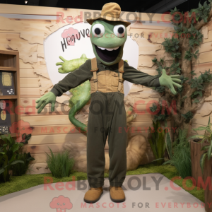 Oliven Hydra maskot kostume...