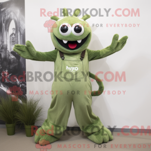 Olive Hydra mascot costume...