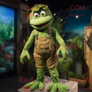Olive Hydra-mascottekostuum...
