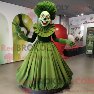 Olive Evil Clown mascot...